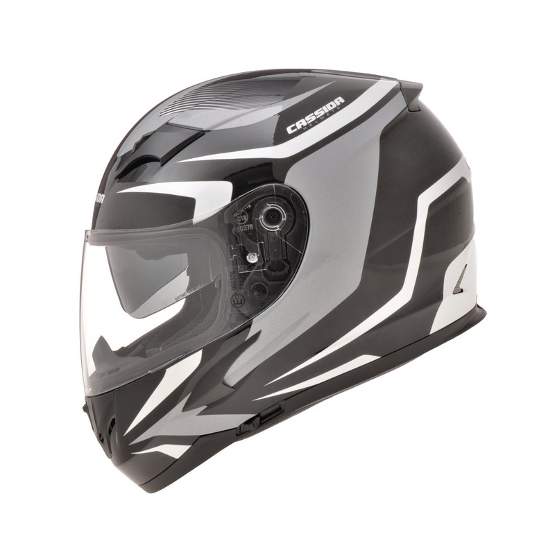Motoristička kaciga Cassida Integral 2.0 crno-bijelo-siva rasprodaja