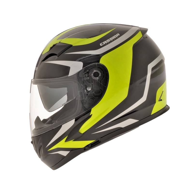 Motociklistička kaciga Cassida Integral 2.0 crno-siva-fluo žuta