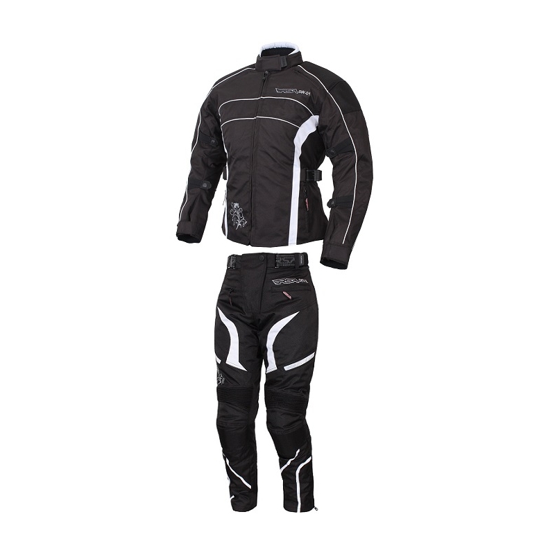 Žensko moto odijelo RSA SW-01 bijelo - 2 dijela rasprodaja