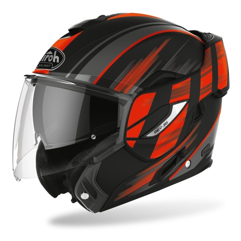 Airoh REV19 Ikon Flip Up kaciga crno-narančasta rasprodaja