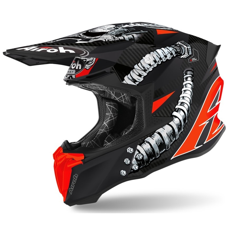 Airoh Twist Bolt Motocross kaciga crno-crvena rasprodaja