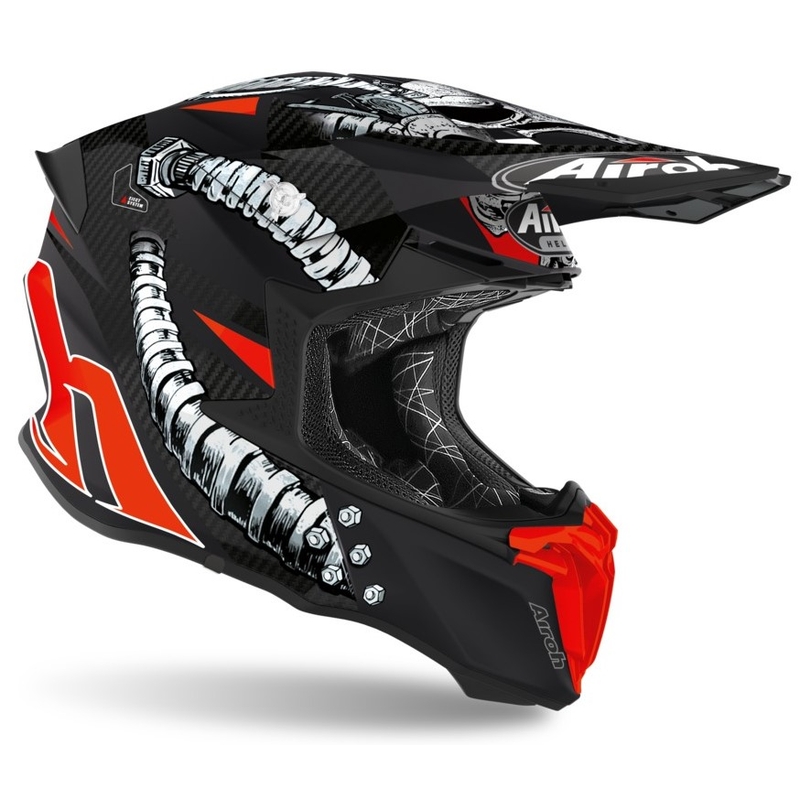 Airoh Twist Bolt Motocross kaciga crno-crvena rasprodaja