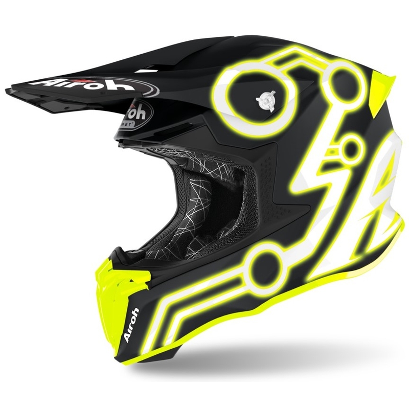Motocross kaciga Airoh Twist Neon crno-žuta