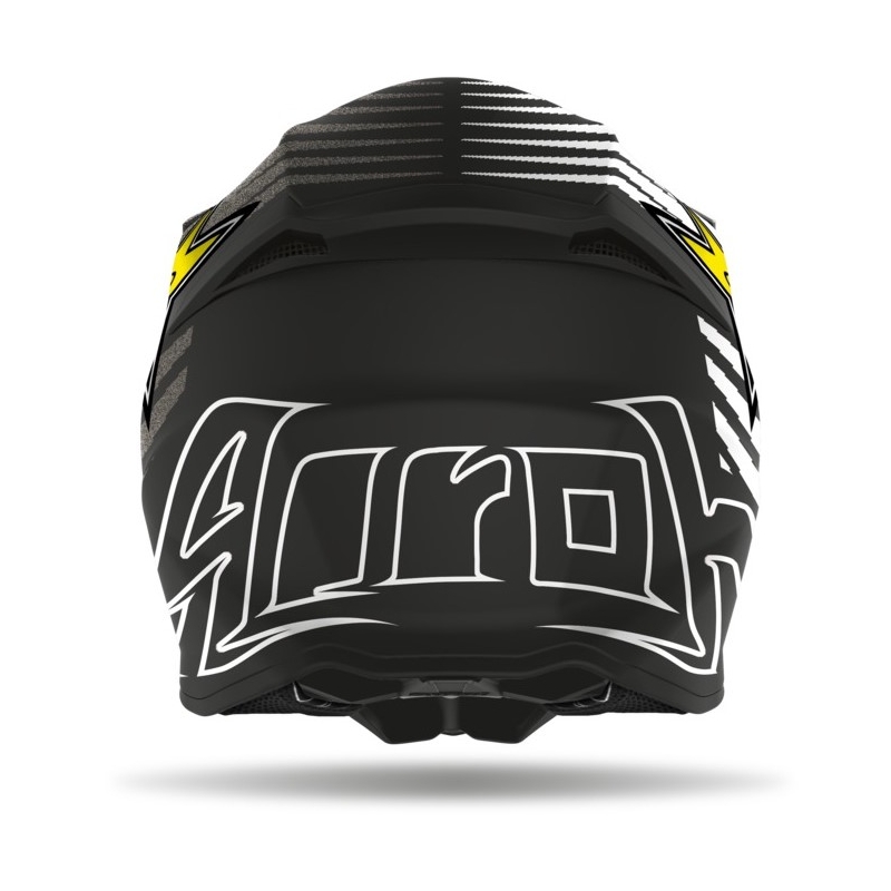 Airoh Twist Rockstar Motocross kaciga 2021 crno-bijelo-žuta rasprodaja