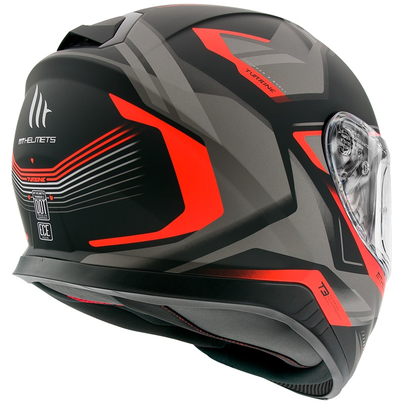 MT Thunder 3 SV Turbine Full Face kaciga crno-sivo-crvena rasprodaja