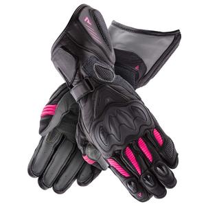 Ženske motorističke rukavice Rebelhorn Rebel crno-roze