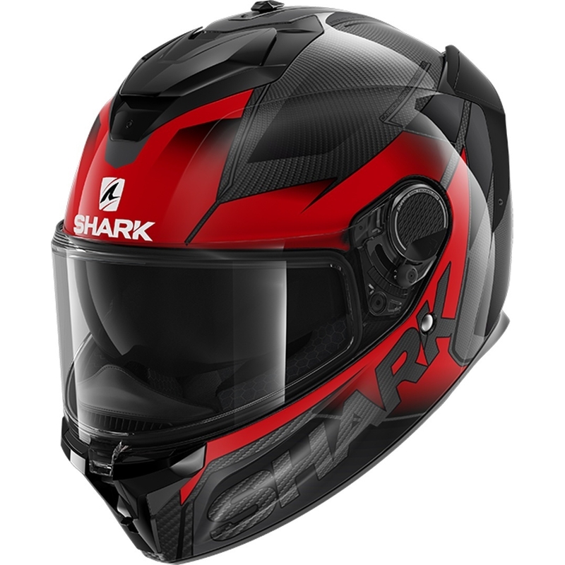 Integralna kaciga SHARK SPARTAN GT Carbon Shester crno-crvena
