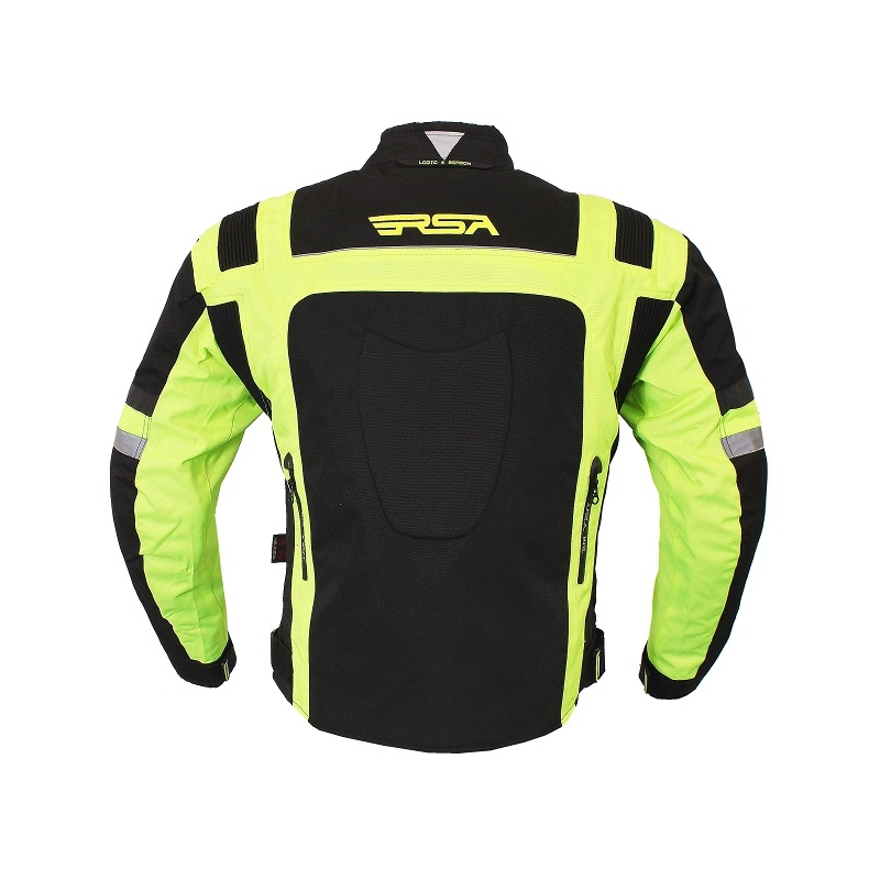Motociklističke jakne RSA Gear Black-Fluo Yellow rasprodaja