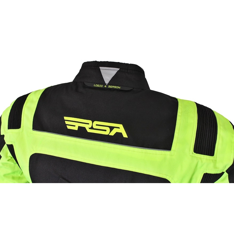 Motociklističke jakne RSA Gear Black-Fluo Yellow rasprodaja