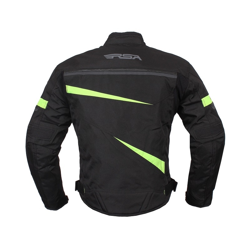 Motoristička jakna RSA Razor Black-Fluo Yellow rasprodaja