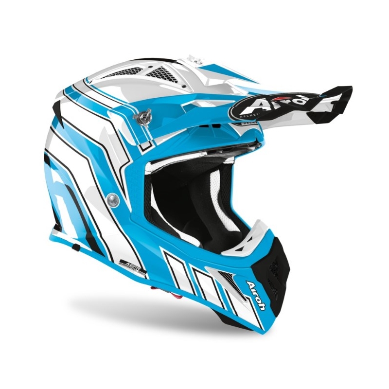 Airoh Aviator Ace Art motocross kaciga plavo-bijela 2021
