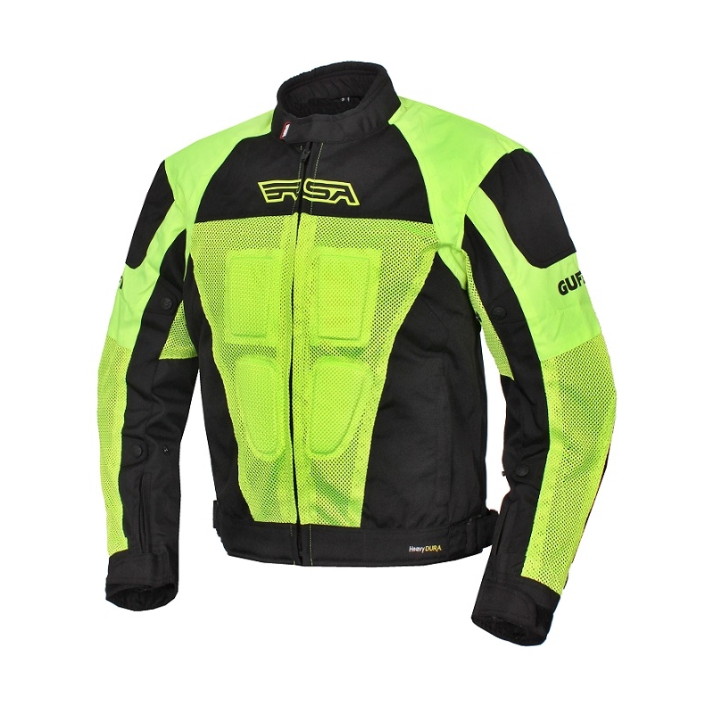 RSA Guff motociklistička jakna crno-fluo žuta rasprodaja