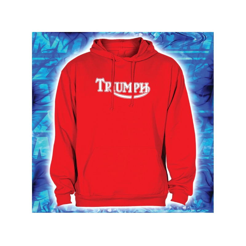 Hoodie s crvenim Triumph motivom s kapuljačom na akciji rasprodaja