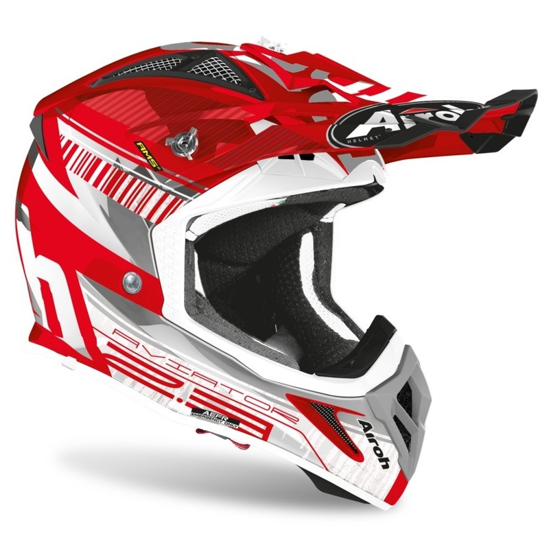 Motocross kaciga Airoh Aviator Novak 2.3 AMSS crveno-siva