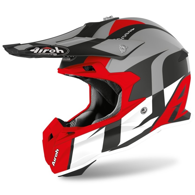 Airoh Terminator Shoot kaciga za motocross crveno-siva rasprodaja