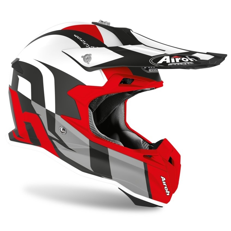 Airoh Terminator Shoot kaciga za motocross crveno-siva rasprodaja