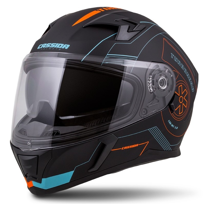 Cassida Integral 3.0 Turbohead kaciga crno-narančasto-plava rasprodaja