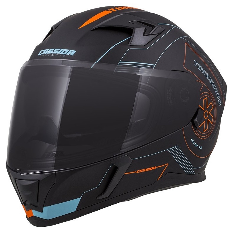 Cassida Integral 3.0 Turbohead kaciga crno-narančasto-plava rasprodaja
