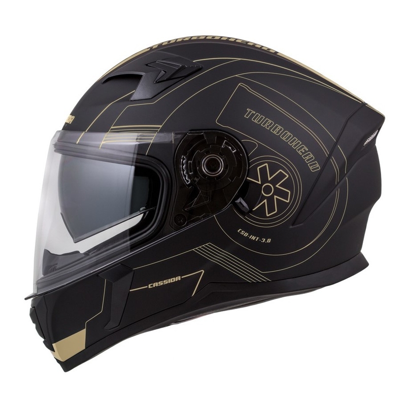 Integralna kaciga Cassida Integral 3.0 Turbohead crno-zlatna