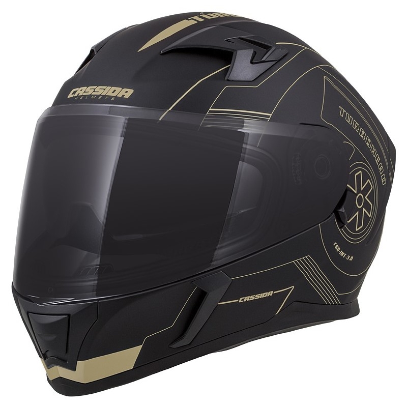Integralna kaciga Cassida Integral 3.0 Turbohead crno-zlatna
