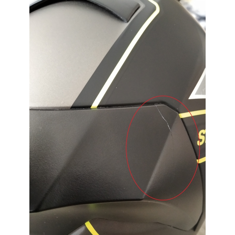 Integralna motociklistička kaciga Street Racer SR I1 crno-siva fluo žuta - II. kvaliteta