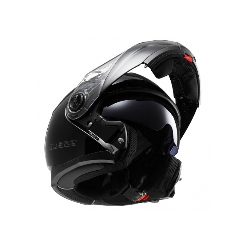Motociklistička kaciga na preklop LS2 FF325 Strobe black glossy - II. kvaliteta