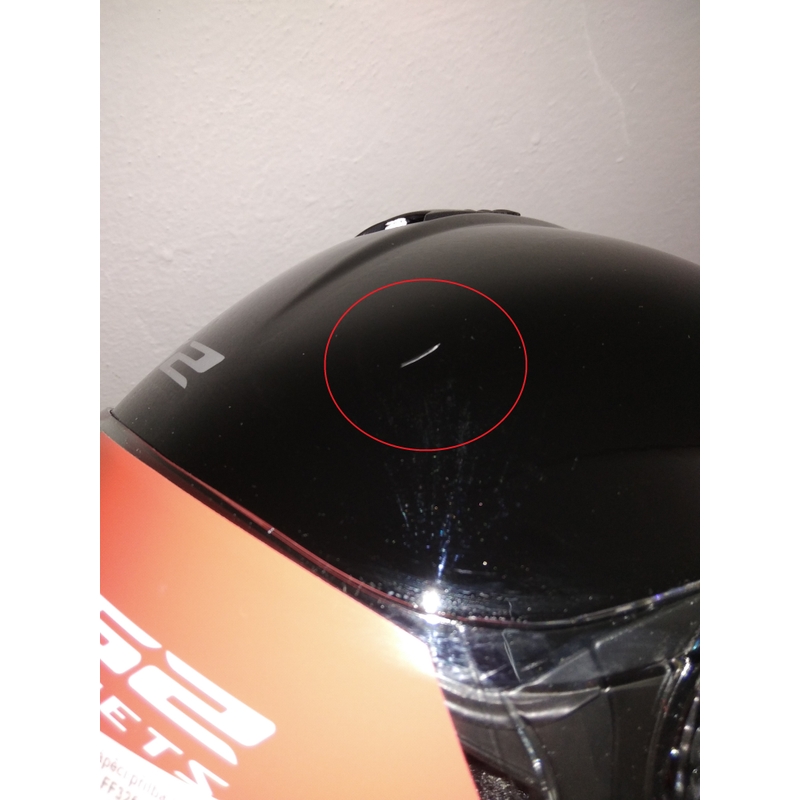 Motociklistička kaciga na preklop LS2 FF325 Strobe black glossy - II. kvaliteta