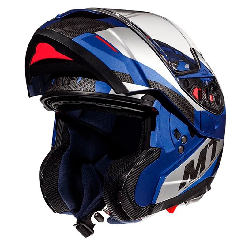 Motociklistička kaciga na preklop MT Atom SV TRANSCEND E7 plava rasprodaja