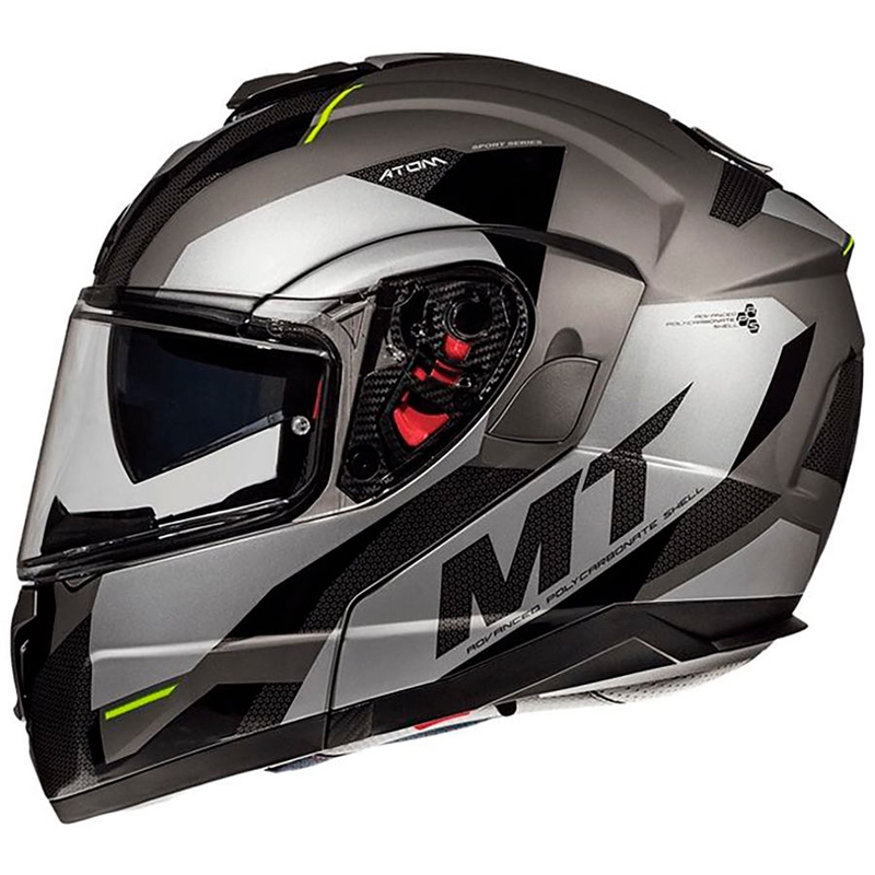 Motociklistička kaciga na preklop MT Atom SV TRANSCEND E2 siva rasprodaja