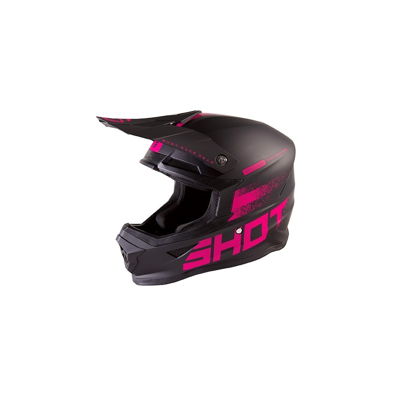 Motocross kaciga Shot Furious Raw crno-fuksija