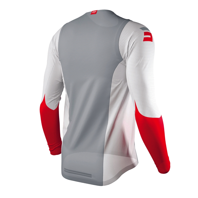 Shot Aerolite Airflow Motocross Jersey sivo-bijelo-crvena rasprodaja