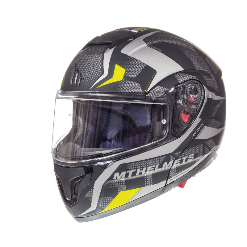 Motociklistička kaciga na preklop MT Atom Divergence siva mat rasprodaja