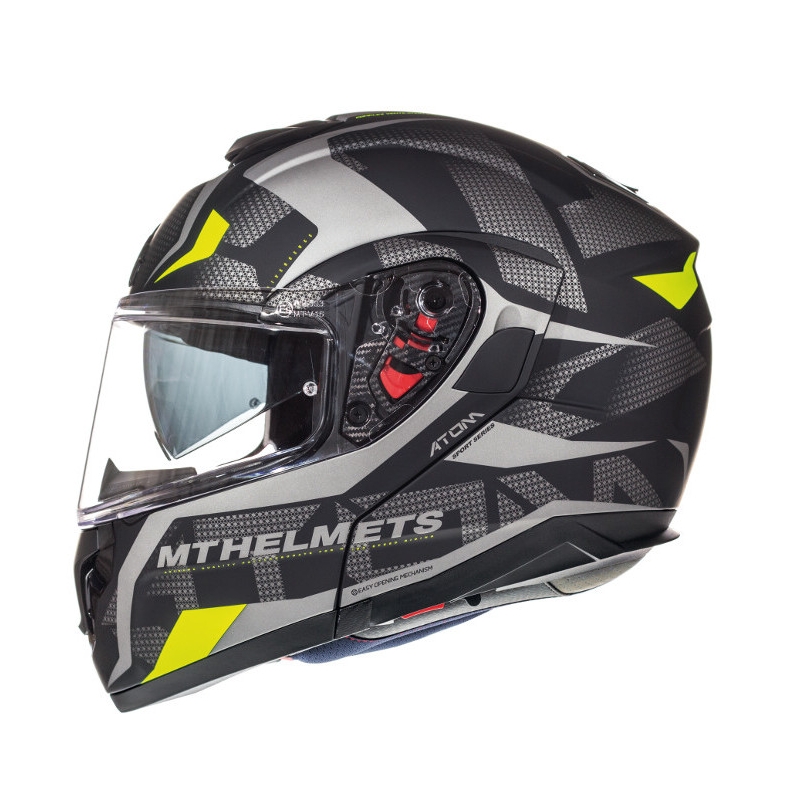 Motociklistička kaciga na preklop MT Atom Divergence siva mat rasprodaja
