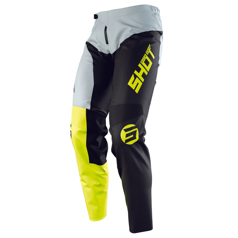 Shot Devo Storm dječje motokros hlače crno-sive-fluo žute rasprodaja