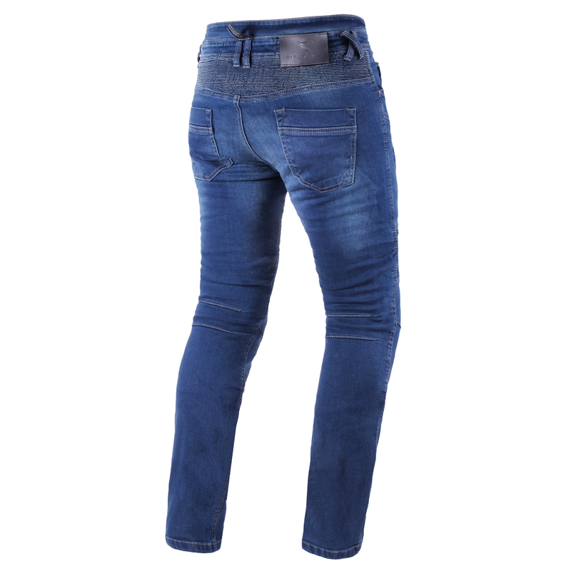 Skraćene motociklističke traperice Street Racer Basic II CE plave