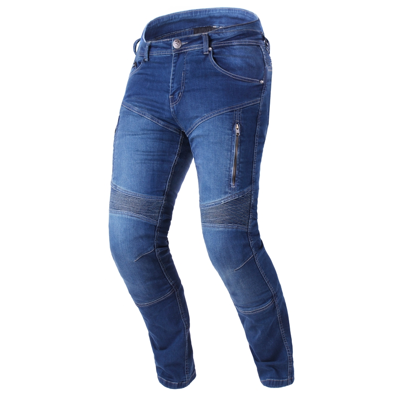 Produžene motociklističke traperice Street Racer Basic II CE plave