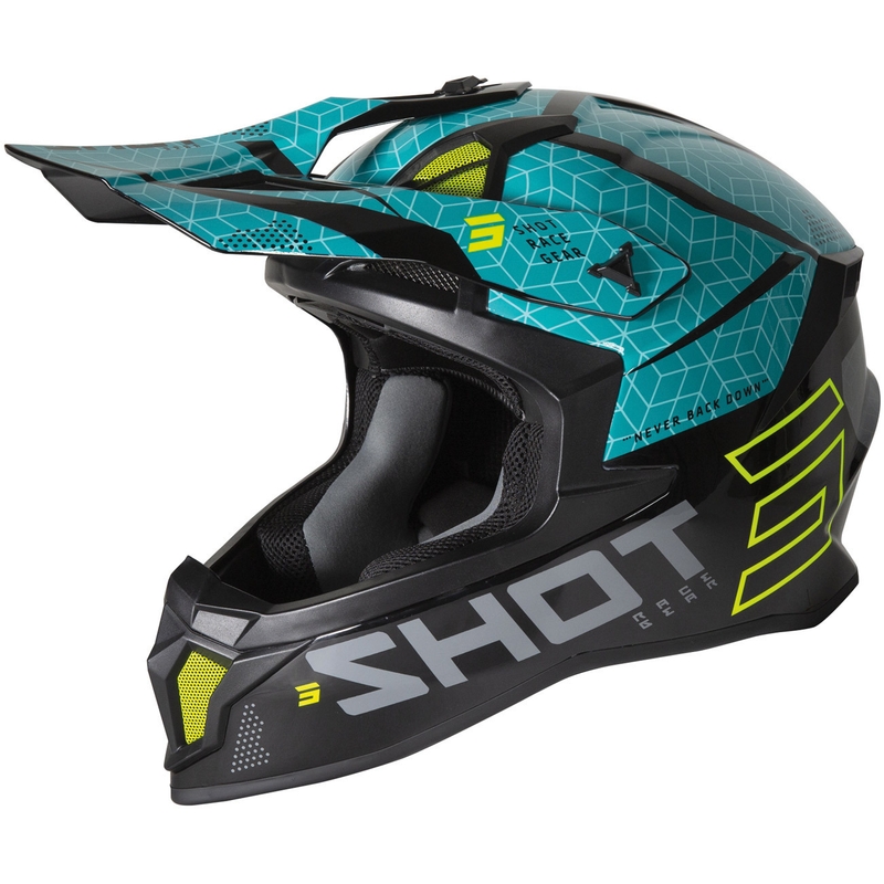 Kaciga za motocross Shot Lite Core crno-plava rasprodaja