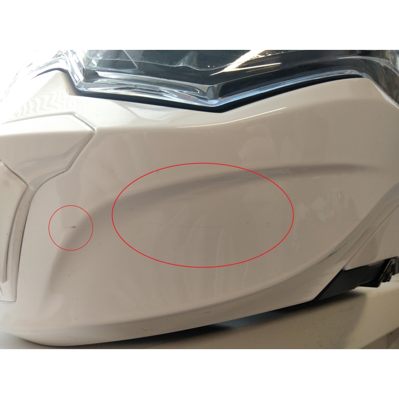 Preklopna kaciga Scorpion EXO-TECH bijela - II. kvaliteta