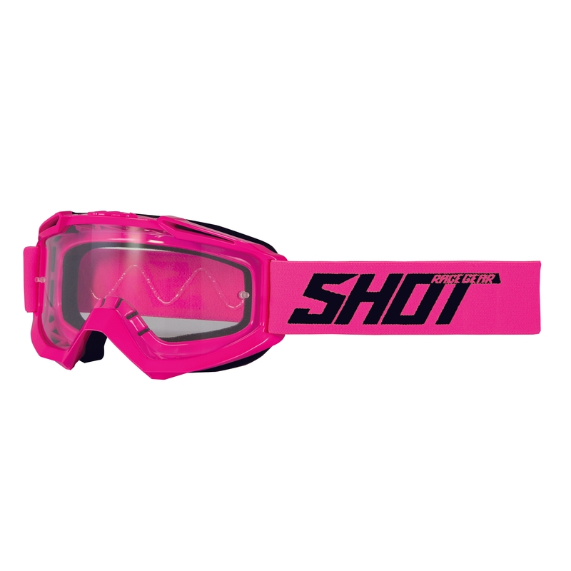 Motocross naočale Shot Assault Solid fluo pink