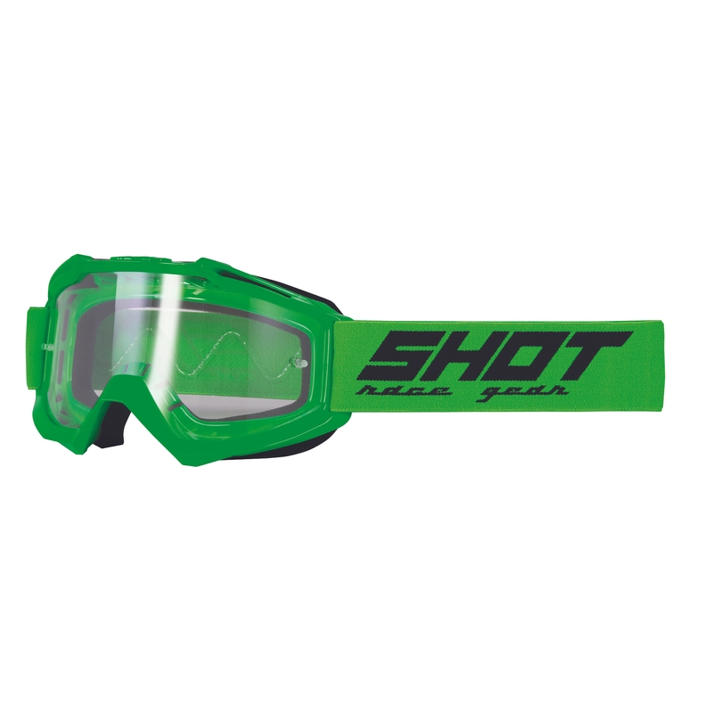 Motocross naočale Shot Assault Solid fluo zelene