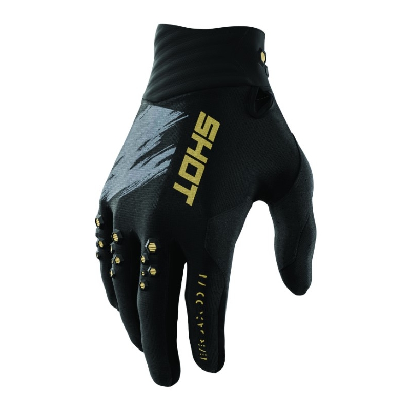 Shot Contact Draw Motocross rukavice Black &amp; Gold rasprodaja