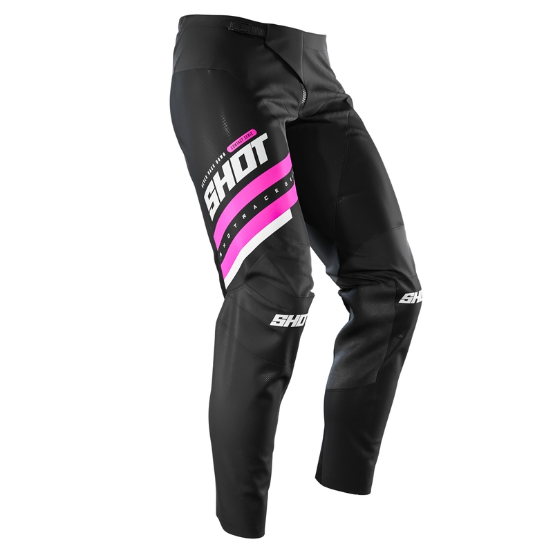Motocross hlače Shot Contact Shining crno-roze