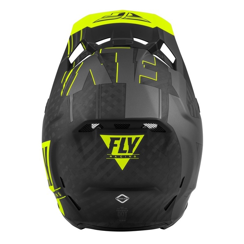 Motocross kaciga FLY Racing Formula Vector crno-siva-fluo žuta