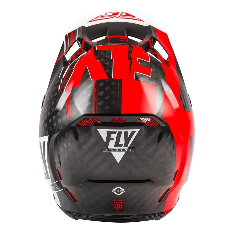 Motocross kaciga FLY Racing Formula Vector crno-bijelo-crvena