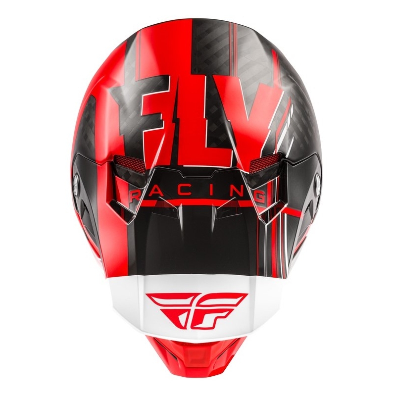 Motocross kaciga FLY Racing Formula Vector crno-bijelo-crvena