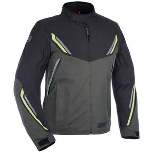 Motociklistička jakna Oxford Advanced Hinterland crno-sivo-fluo žuta