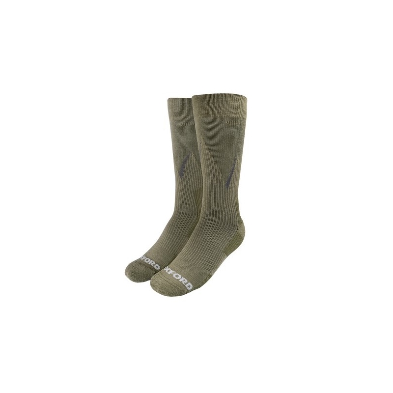 Čarape Oxford Merino kaki zelene