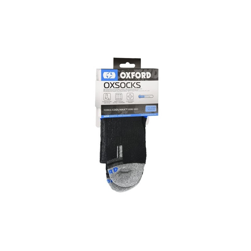 Oxford čarape COOLMAX® sivo-crno-plave