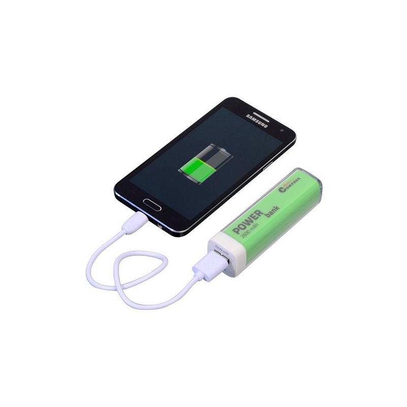 POWER BANK 2600mA bijeli + kabel 30cm