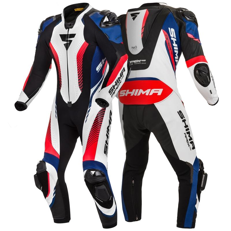 Shima Apex RS jednodijelni crno-bijeli-plavi-fluo crveni rasprodaja
